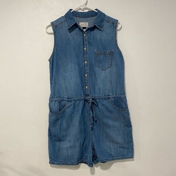 Universal Thread Sleeveless Denim Romper | Size Small - Picture 1 of 5
